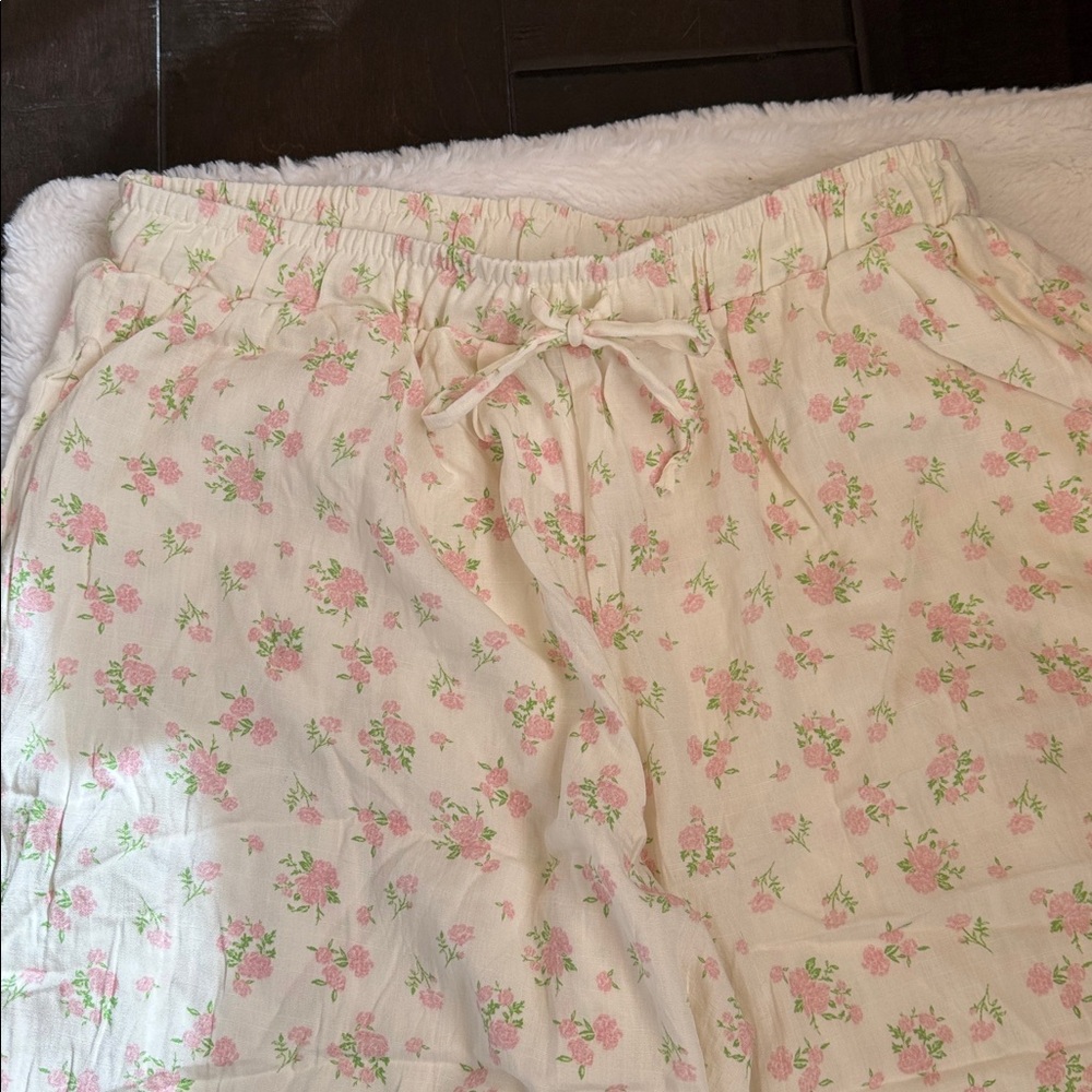 NWT Dippin' Daisy's Pink Floral Lounge Pants Size M - Picture 13 of 13